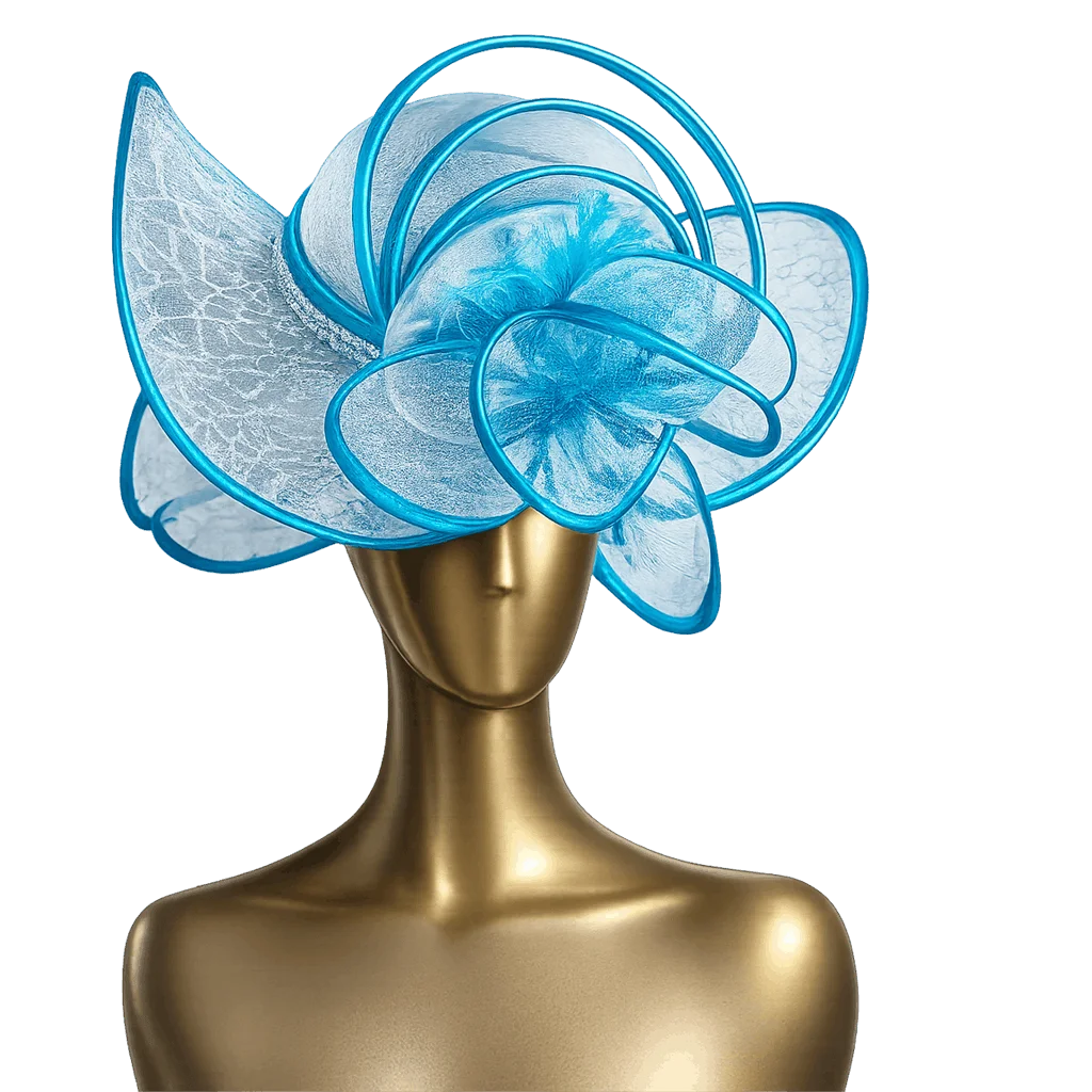 Fascinador Azul Oceano